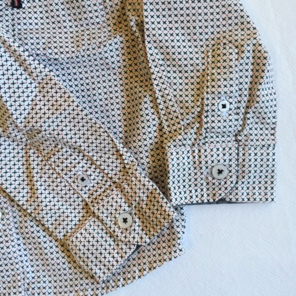 ben sherman original modern print button down collared shirt 12 months baby boy - Picture 3 of 6